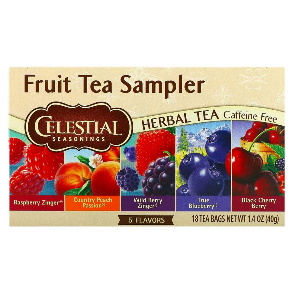  Celestial Seasonings, Fruit Tea Sampler,  ,  , 5 , 18  ,  40  (1,4 )     -     , -, 