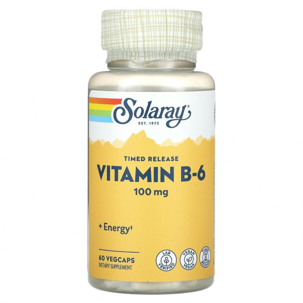  Solaray,  B6,  , 100 , 60      -     , -, 