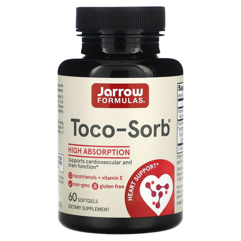  Jarrow Formulas, Toco-Sorb,     , 60      -     , -, 