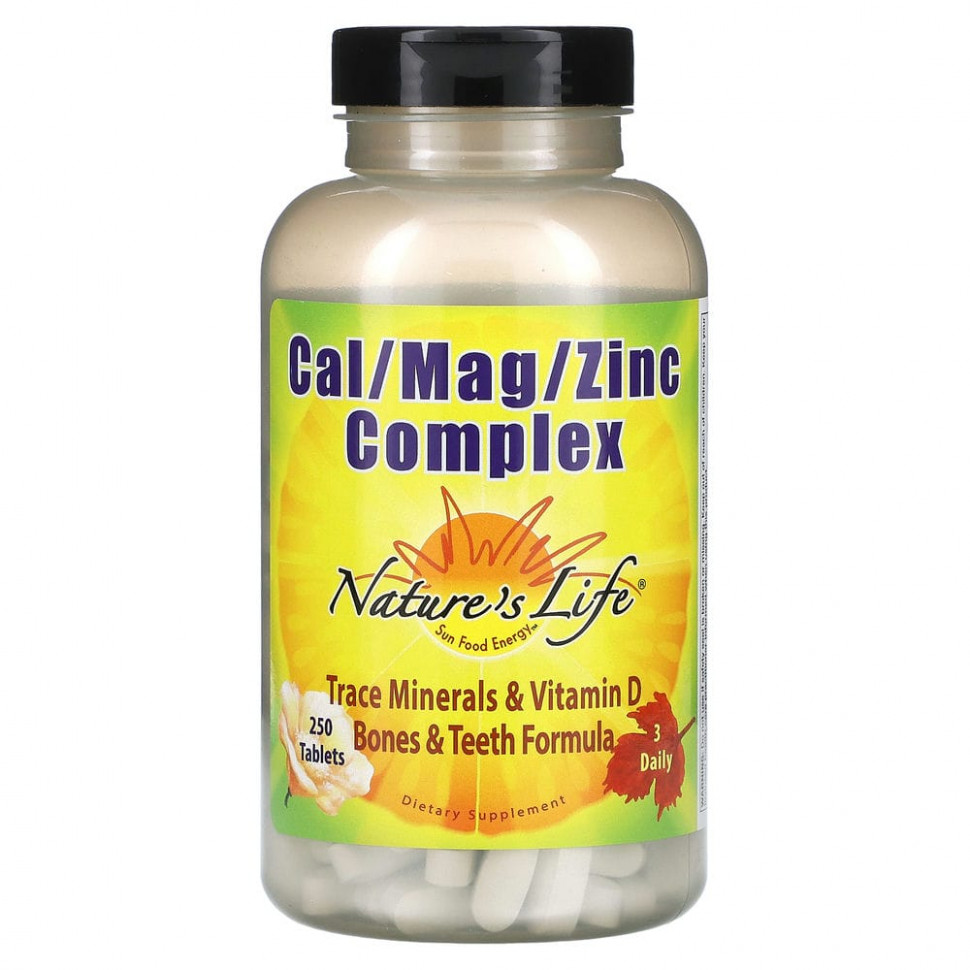  Nature's Life,  Cal / Mag / Zinc, 250     -     , -, 