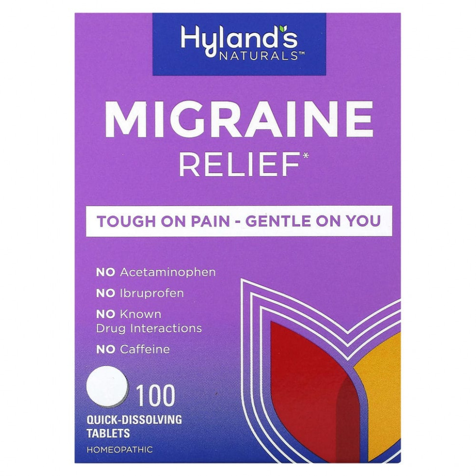  Hyland's, Migraine Relief, 100 tablets    -     , -, 