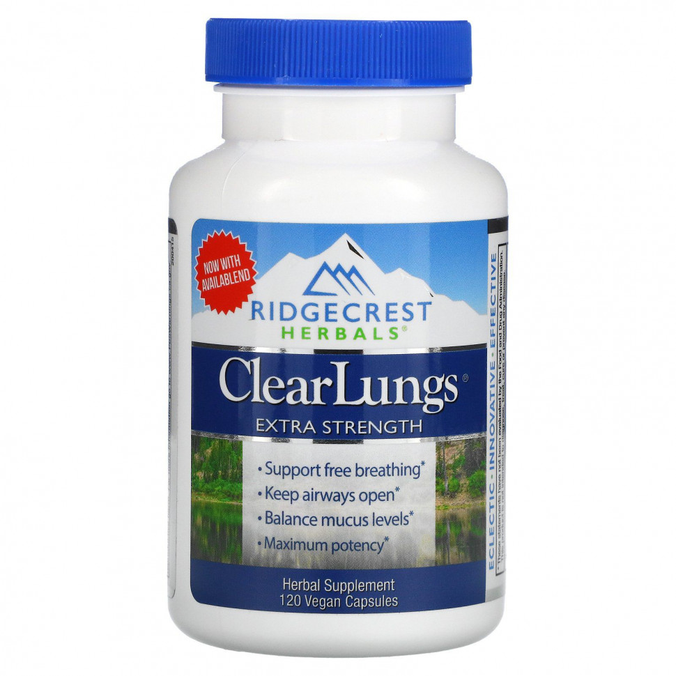  RidgeCrest Herbals, ClearLungs,  , 120      -     , -, 