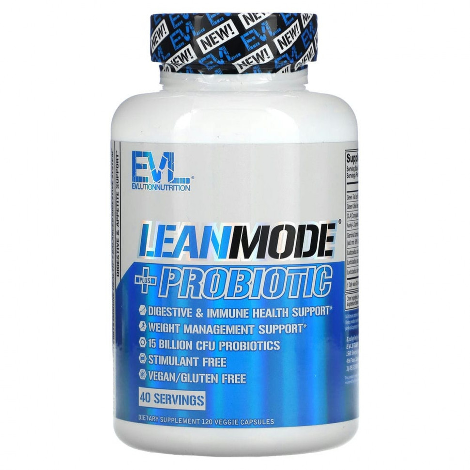 ������ ������ EVLution Nutrition, LeanMode + ���������, 120 ������  IHerb (������) ����