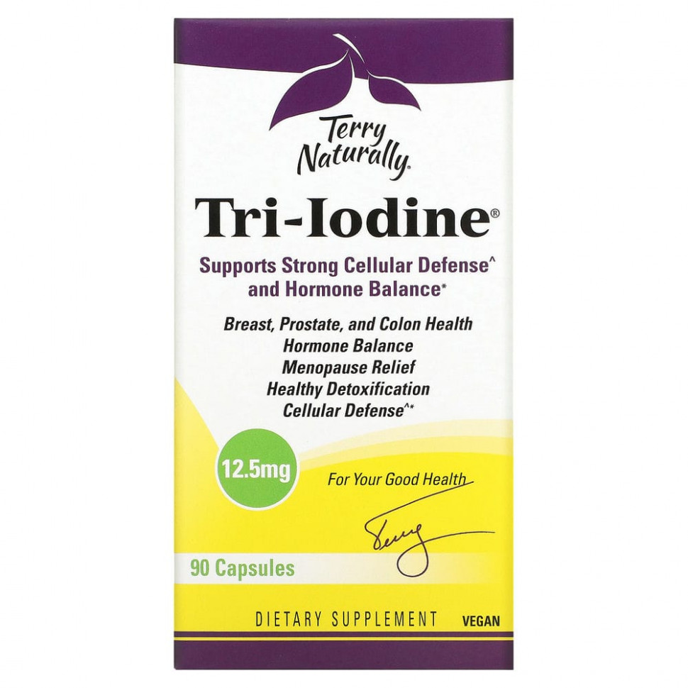 ������ ������ Terry Naturally, Tri-Iodine, 12,5 ��, 90 ������  IHerb (������) ����