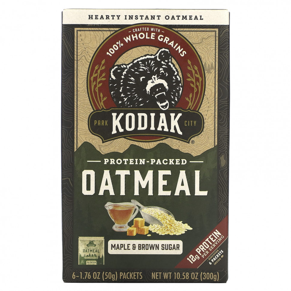 ������ ������ Kodiak Cakes, ������� � ���������, �������� ����� � ���������� �����, 6 ��������� �� 50 � (1,76 �����)  IHerb (������) ����