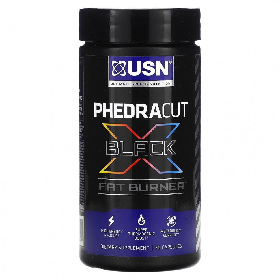 ������ ������ USN, Phedracut Black, �������������, 50 ������  IHerb (������) ����