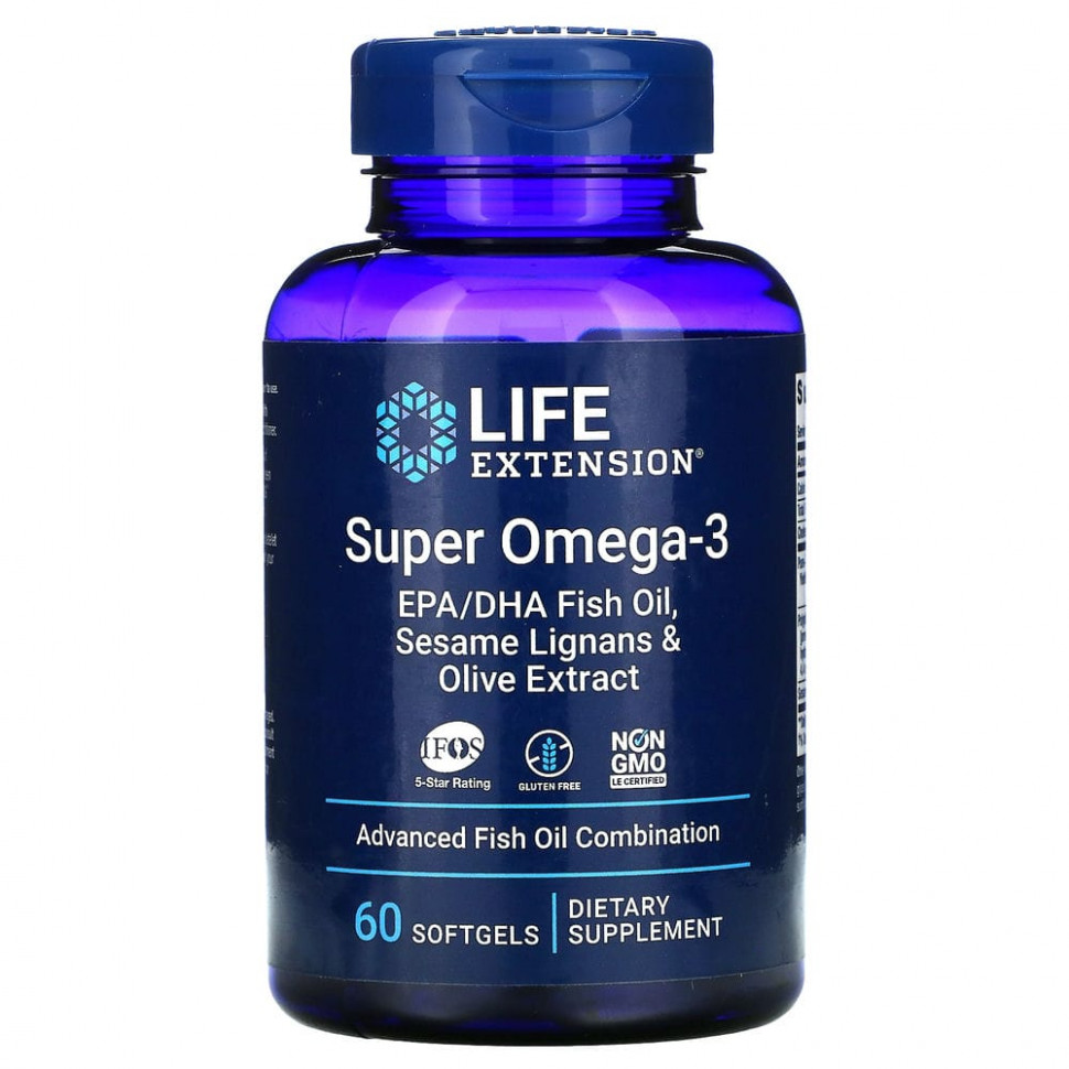  Life Extension, Super Omega-3, 60      -     , -, 