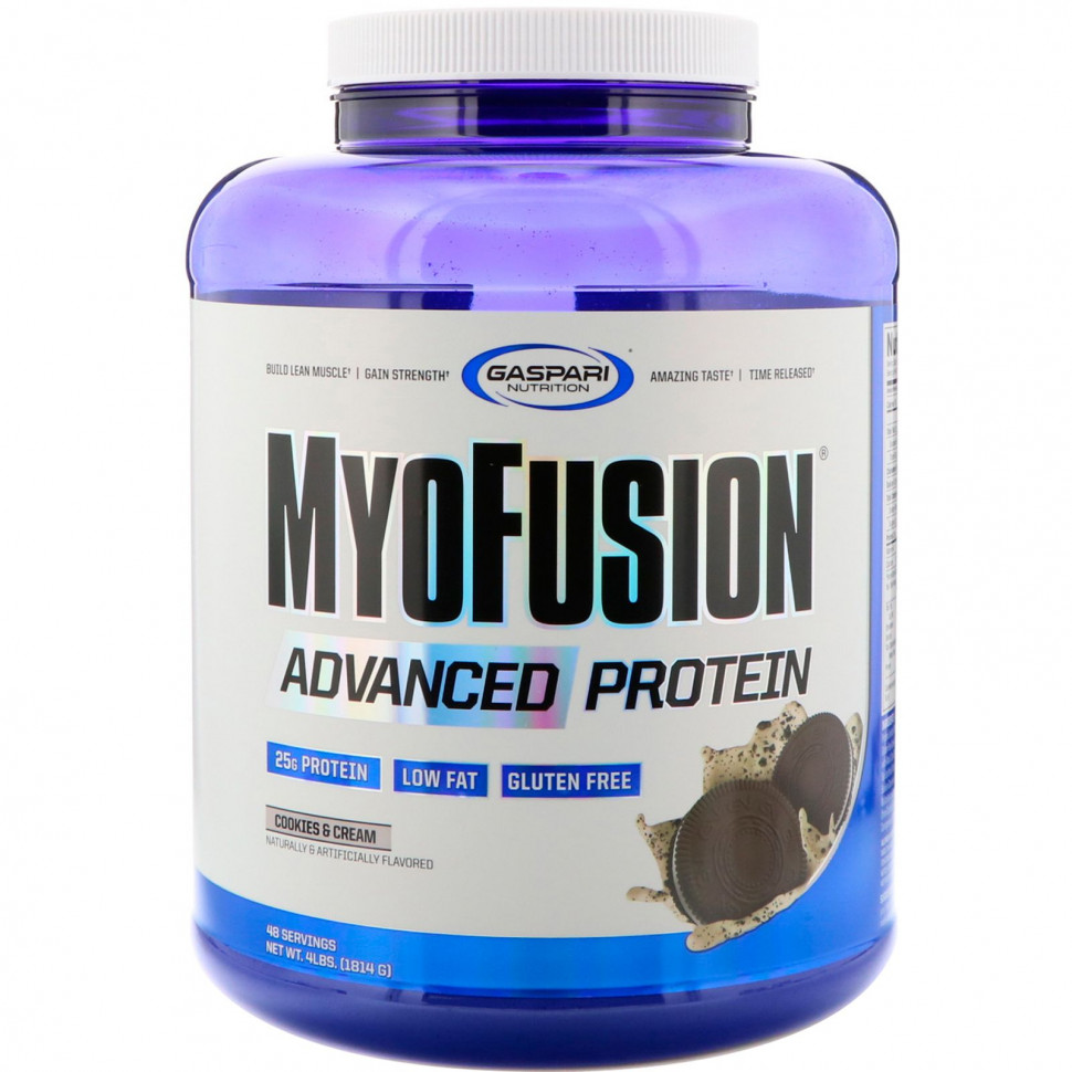 ������ ������ Gaspari Nutrition, MyoFusion Advanced, �������, ������� � ������, 1814 � (4 �����)  IHerb (������) ����