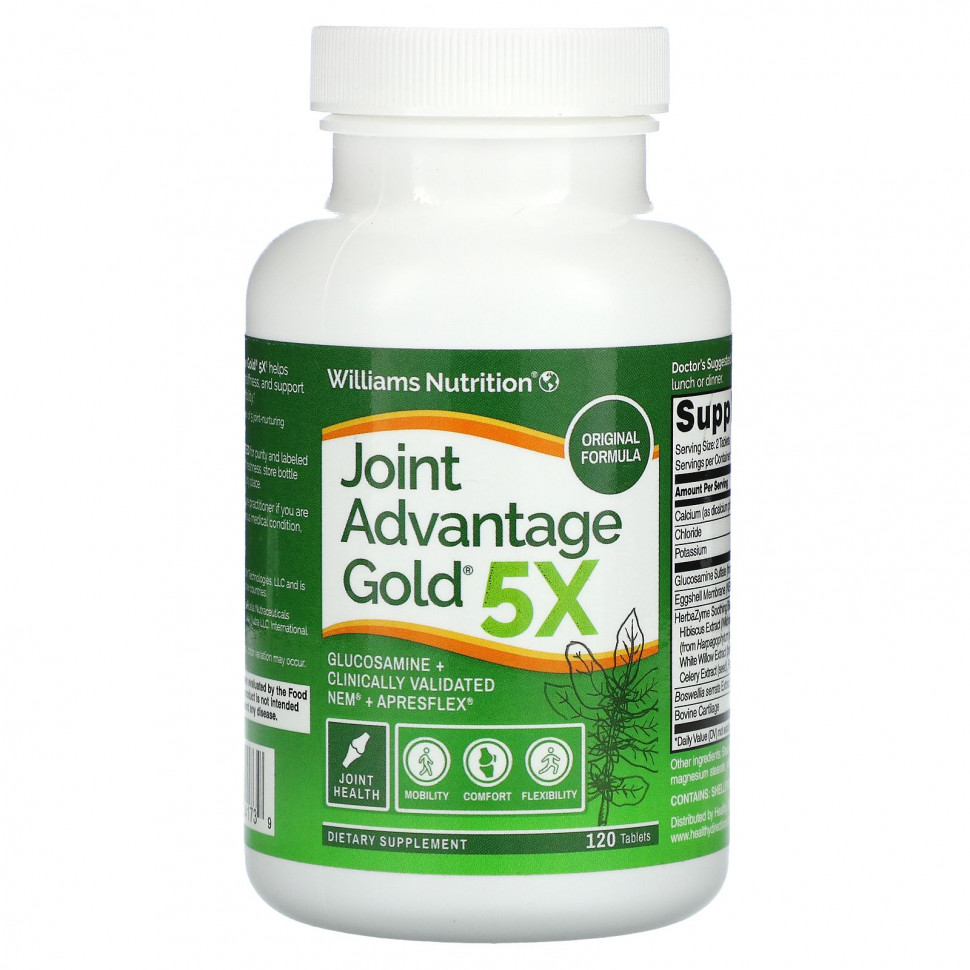 ������ ������ Williams Nutrition, Joint Advantage Gold 5X, 120 ��������  IHerb (������) ����