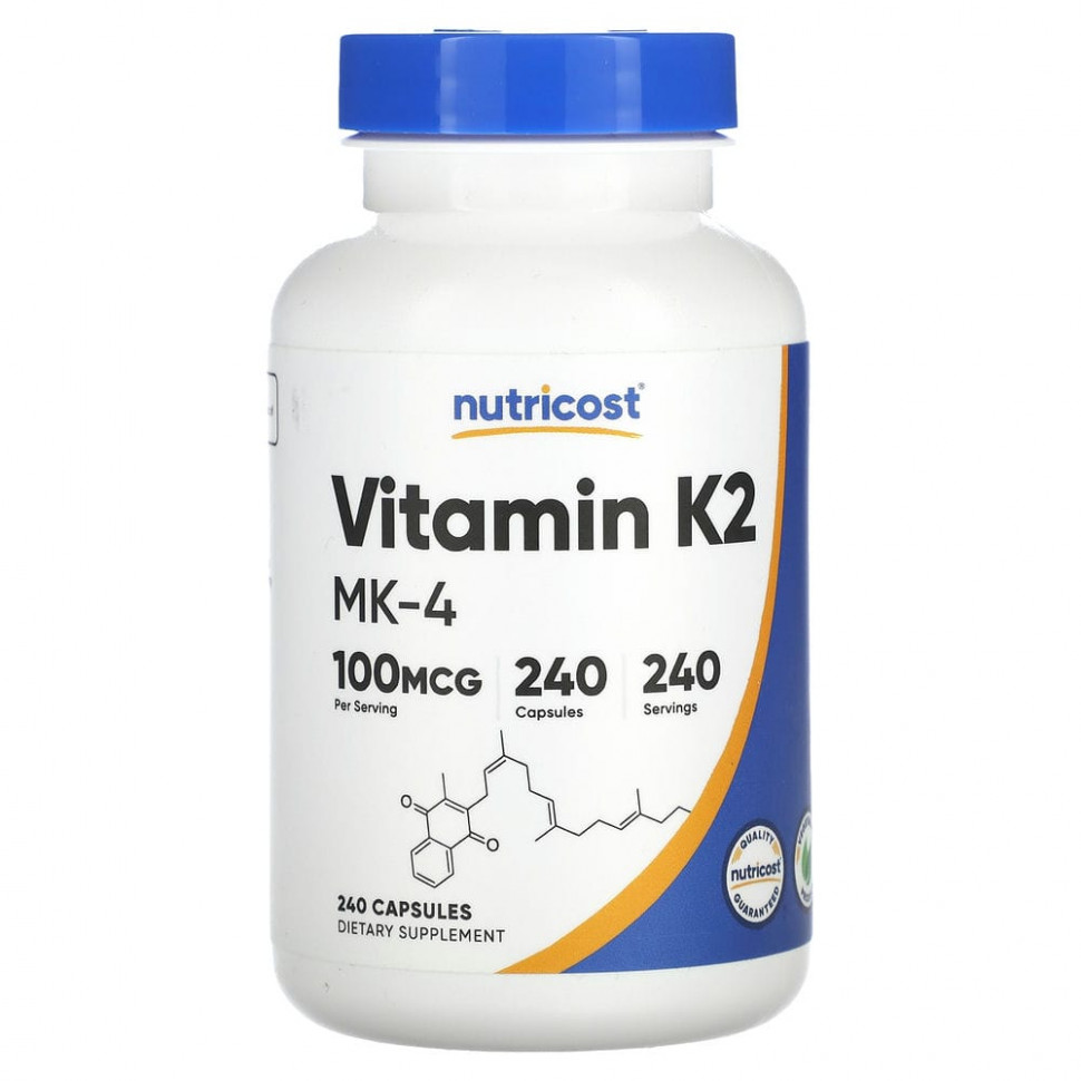  Nutricost,  K-2 MK-4, 100 , 240     -     , -, 