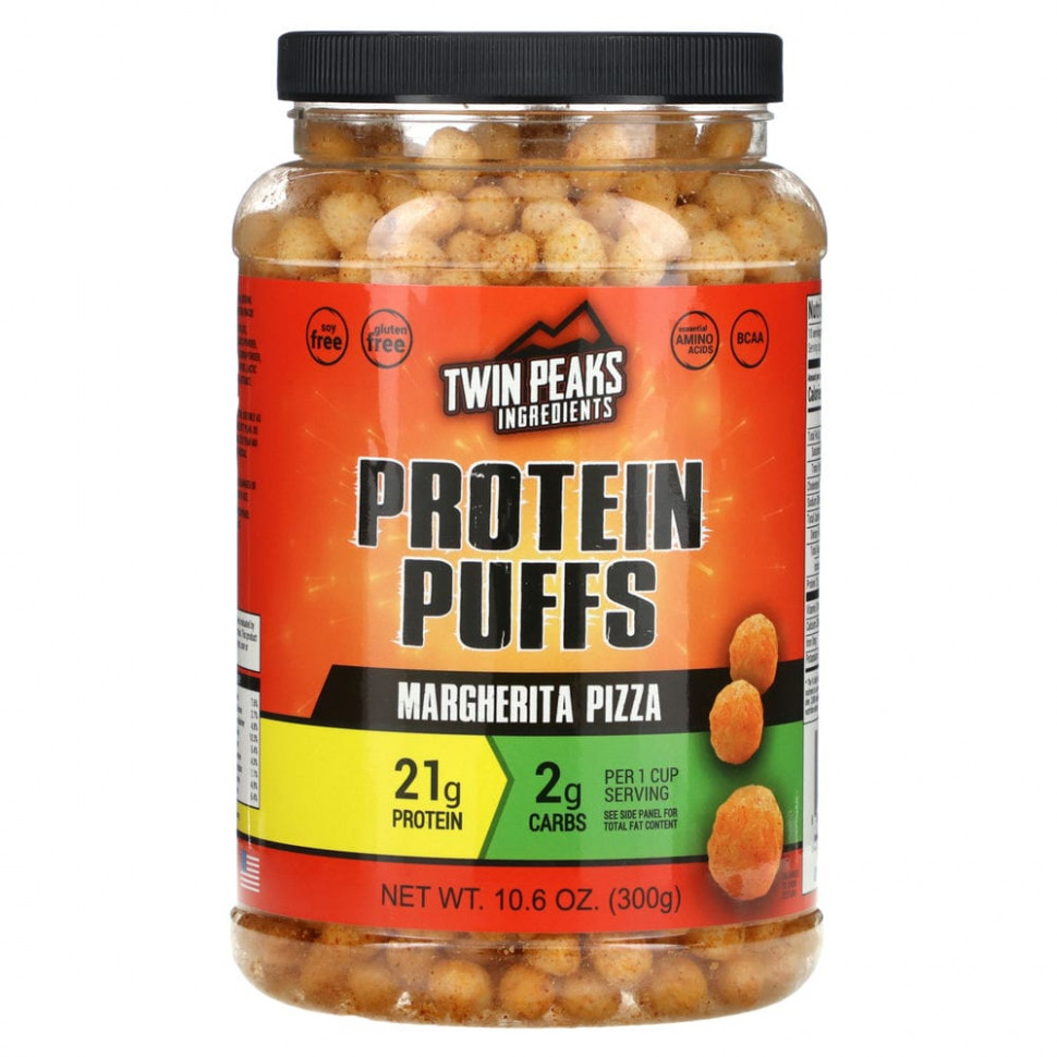 ������ ������ Twin Peaks, Protein Puffs, Margherita Pizza, 300 � (10,6 �����)  IHerb (������) ����