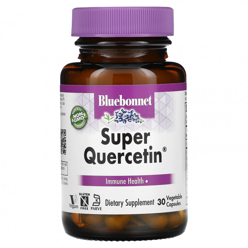 ������ ������ Bluebonnet Nutrition, Super Quercetin, Immune Health, 30 Vegetable Capsules  IHerb (������) ����