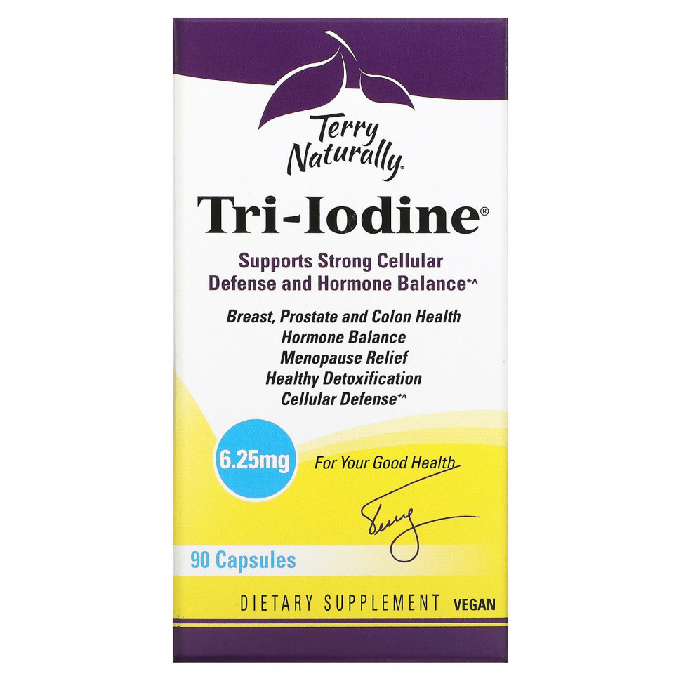 ������ ������ Terry Naturally, Tri-Iodine, 6,25 ��, 90 ������  IHerb (������) ����