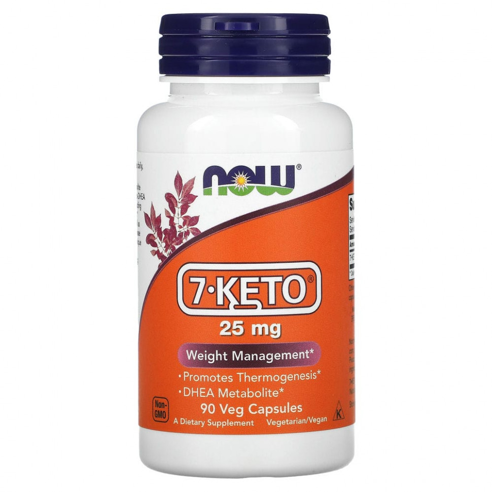 ������ ������ NOW Foods, 7-KETO, 25 ��, 90 ������������ ������  IHerb (������) ����