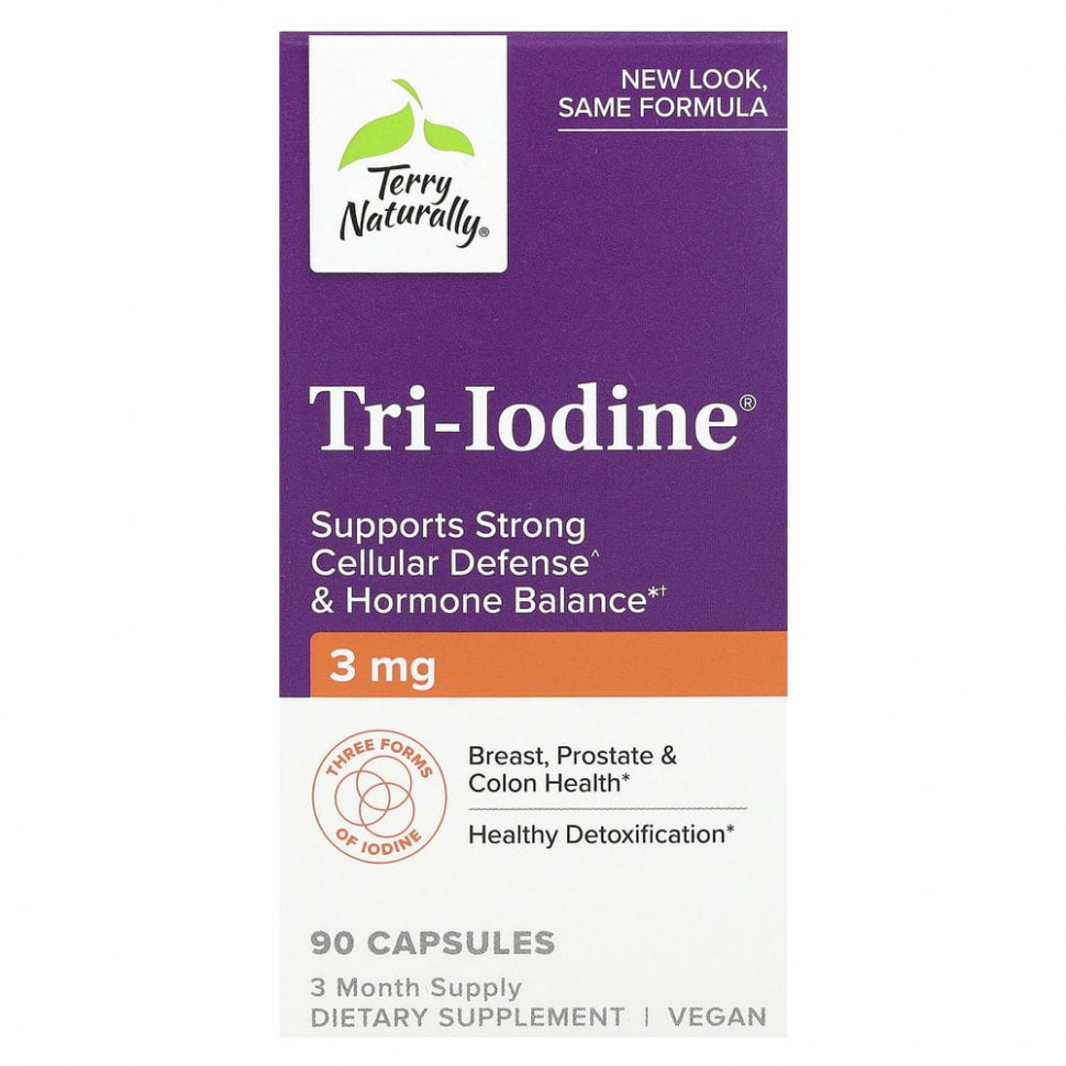 ������ ������ Terry Naturally, Tri-Iodine, 3 ��, 90 ������  IHerb (������) ����