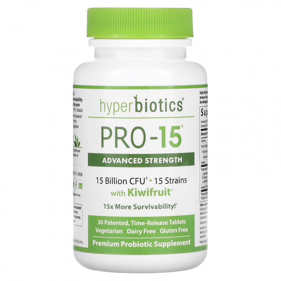  Hyperbiotics, PRO-15 , 15  , 30        -     , -, 