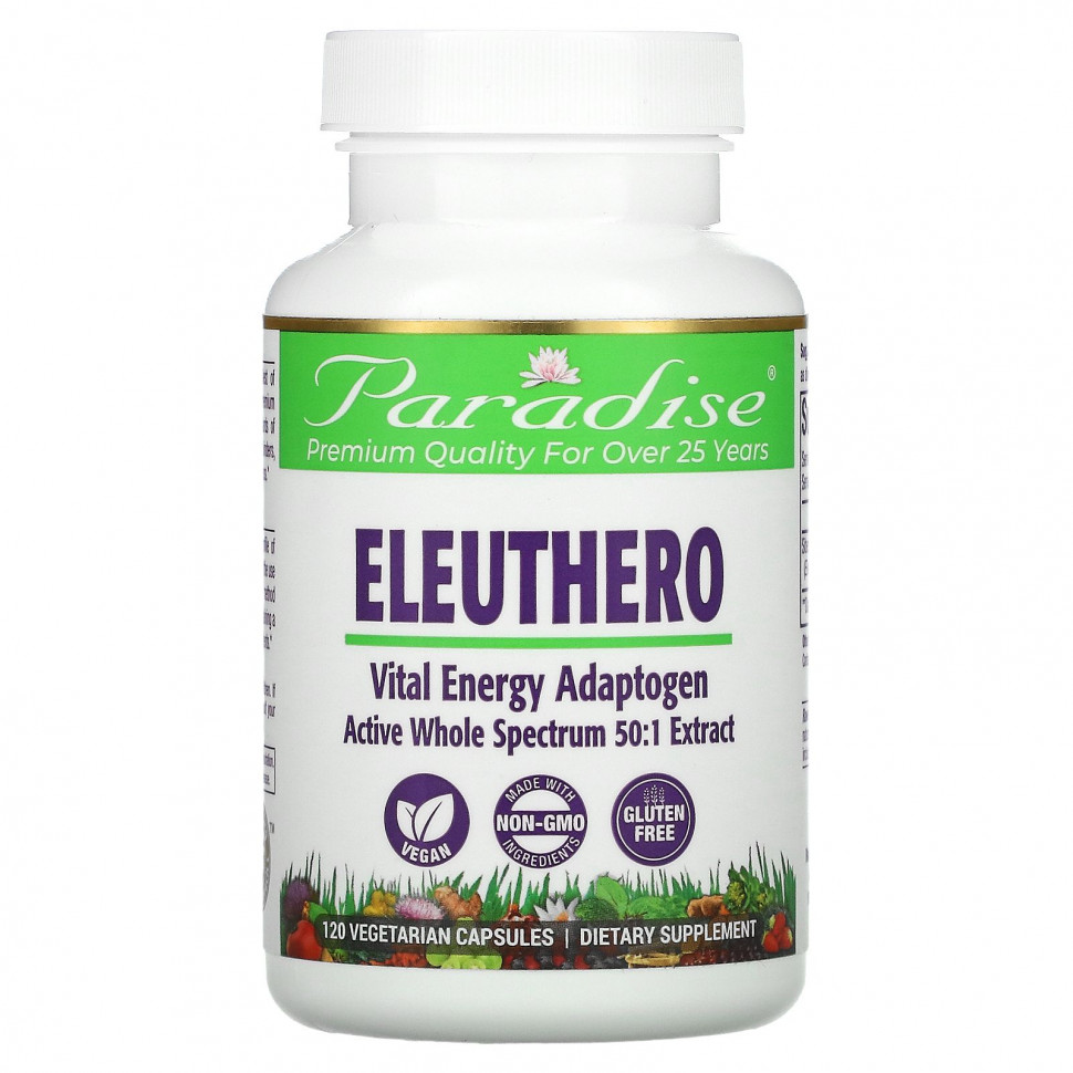  Paradise Herbs, Eleuthero, 120      -     , -, 