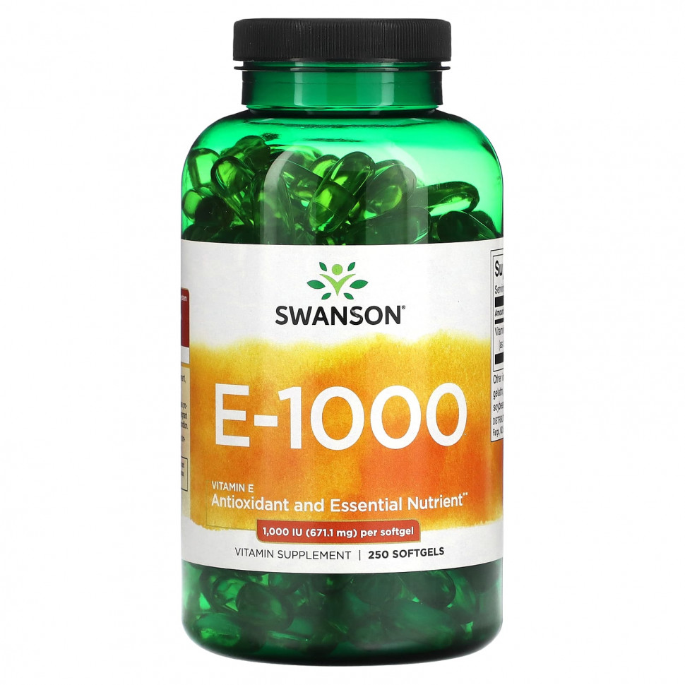 ������ ������ Swanson, E - 1000, 1000 �� (671,1 ��), 250 ������ ��������  IHerb (������) ����