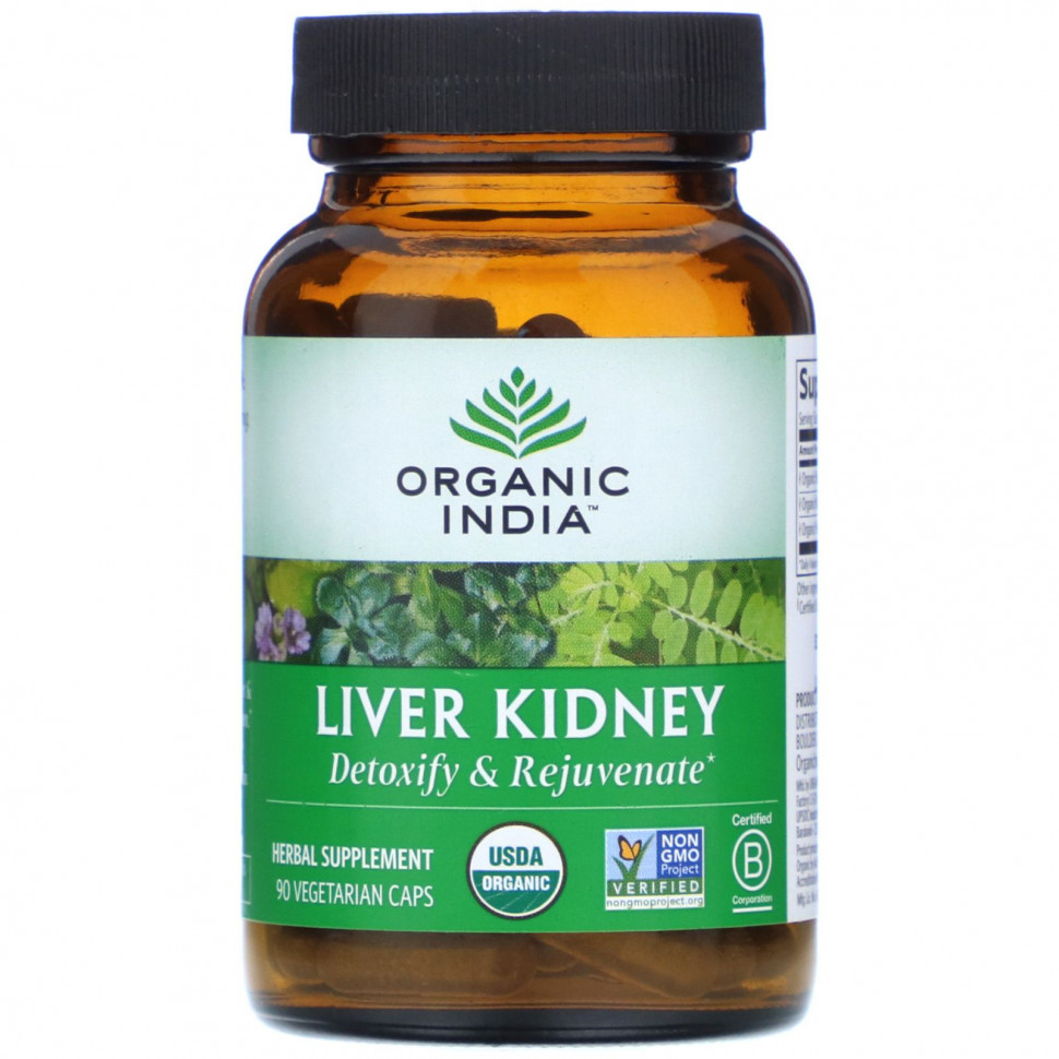 ������ ������ Organic India, Liver Kidney, 90 �������������� ������  IHerb (������) ����
