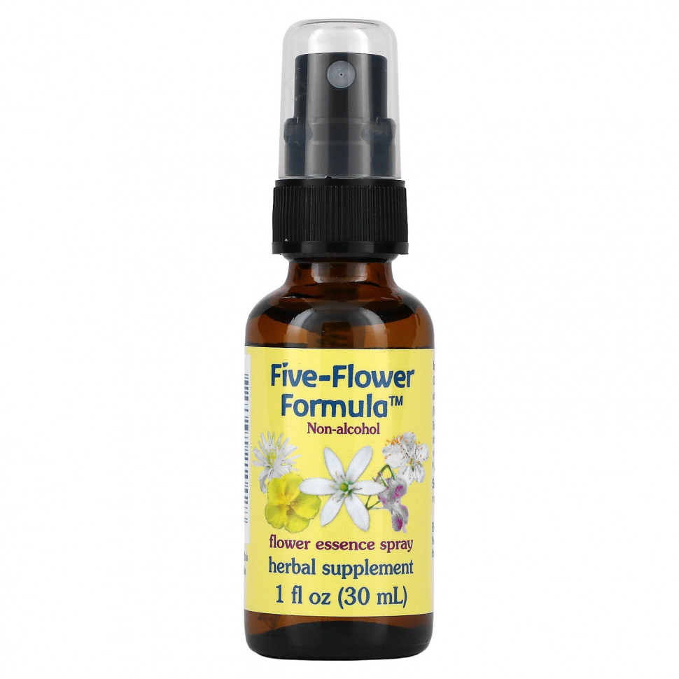 ������ ������ Flower Essence Services, Five-Flower Formula, ����� � ��������� ���������, �� �������� ������, 1 �. ����� (30 ��)  IHerb (������) ����