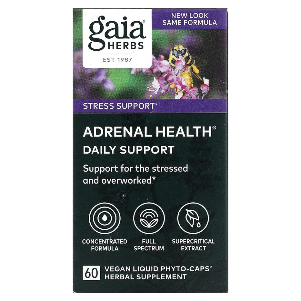  Gaia Herbs, Adrenal Health,  , 60   -    -     , -, 