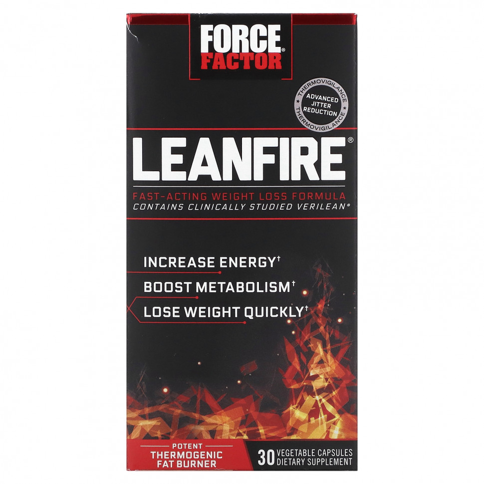 ������ ������ Force Factor, LeanFire, ������� ��� �������� �������� ����, 30 ������������ ������  IHerb (������) ����