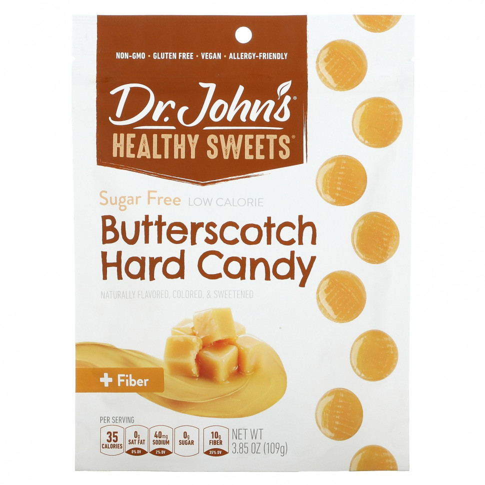  Dr. John's Healthy Sweets,  Butterscotch, + ,  , 109  (3,85 )    -     , -, 