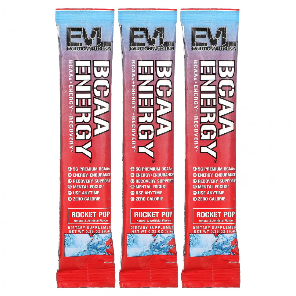  EVLution Nutrition, BCAA Energy, Rocket Pop, 3   9,4  (0,33 )    -     , -, 