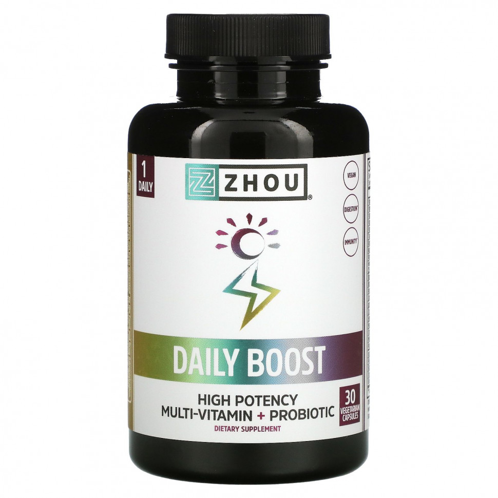 ������ ������ Zhou Nutrition, Daily Boost, 30 �������������� ������  IHerb (������) ����