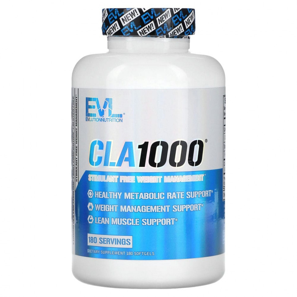 ������ ������ EVLution Nutrition, CLA1000, ������� ��� ��������� ���� ��� ������������, 180 ������  IHerb (������) ����