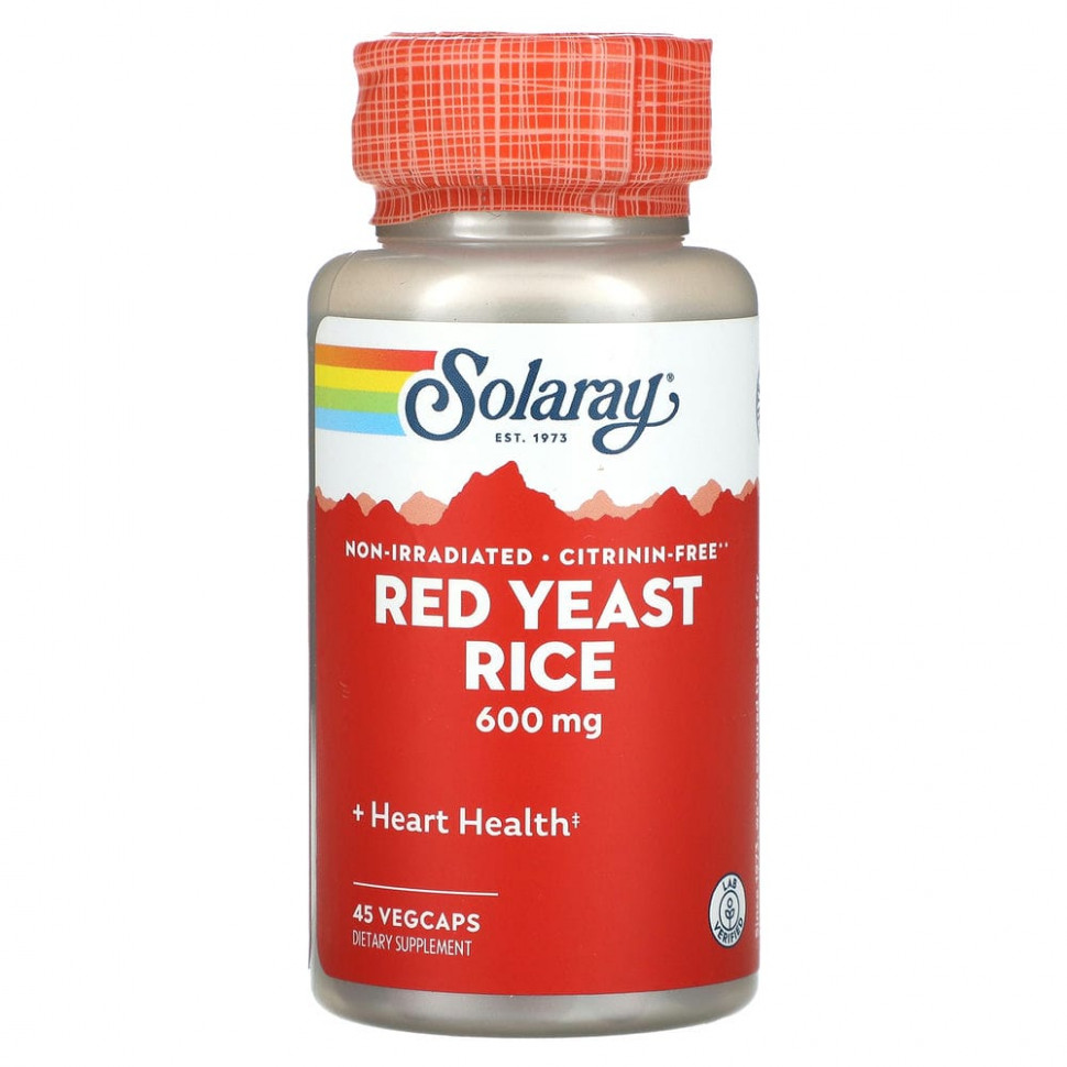 ������ ������ Solaray, Red Yeast Rice, 600 mg, 45 VEGCAPS  IHerb (������) ����