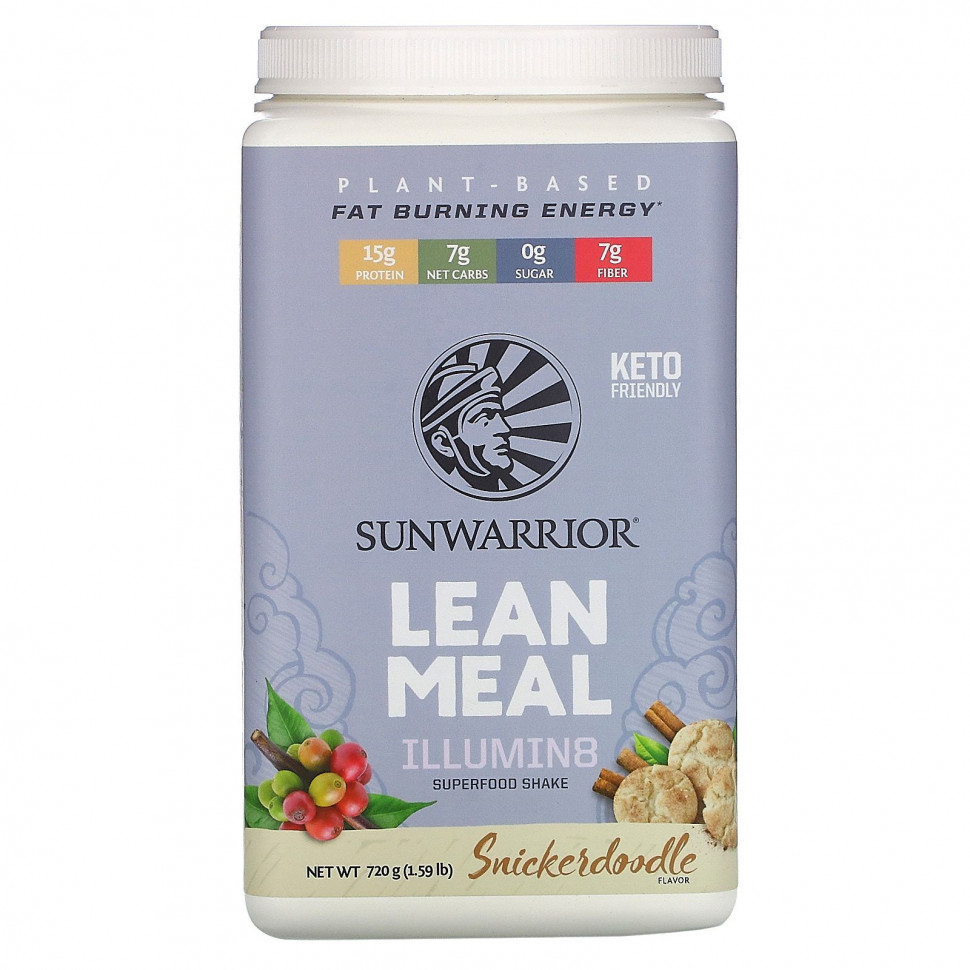  Sunwarrior, Illumin8 Lean Meal, Snickerdoodle, 720  (1,59 )    -     , -, 