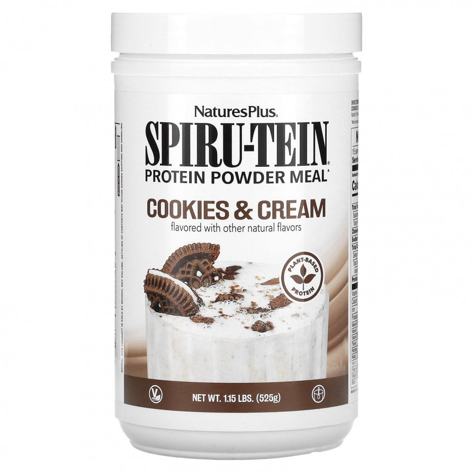 ������ ������ NaturesPlus, Spiru-Tein Protein Powder Meal, ������� � ������, 525 � (1,15 �����)  IHerb (������) ����