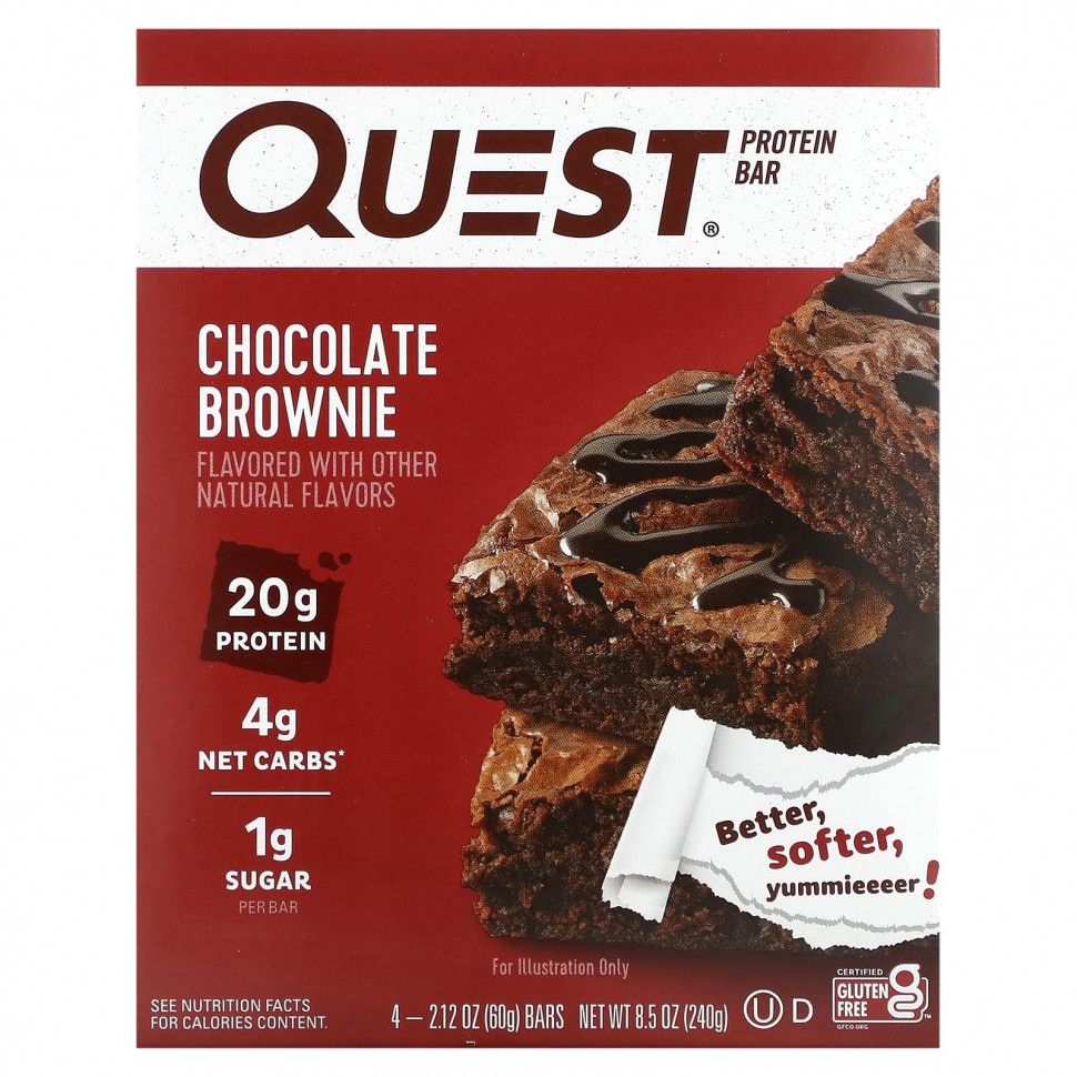 ������ ������ Quest Nutrition, ����������� ��������, ���������� ������, 4 ���������, 60 � (2,12 �����)  IHerb (������) ����