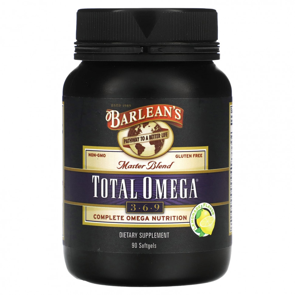  Barlean's, Master Blend, Total Omega 3-6-9, , 90      -     , -, 