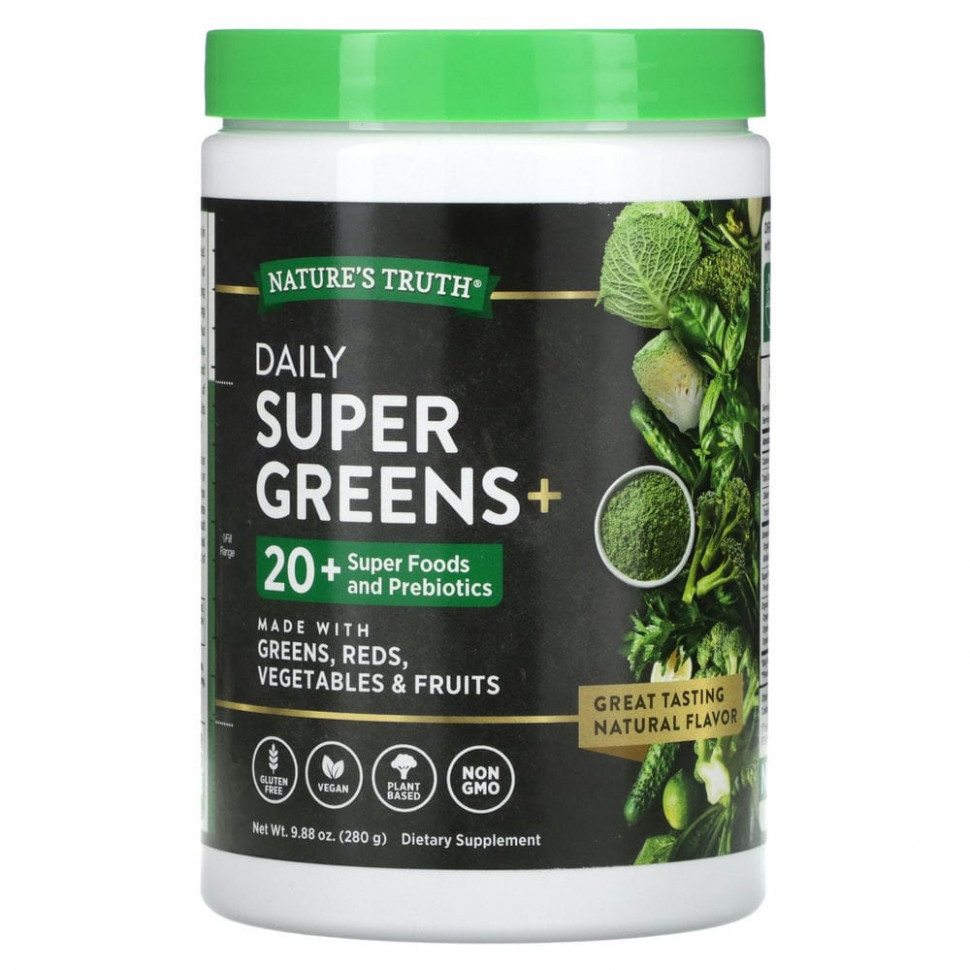  Nature's Truth, Daily Super Greens +, 280  (9,88 )    -     , -, 