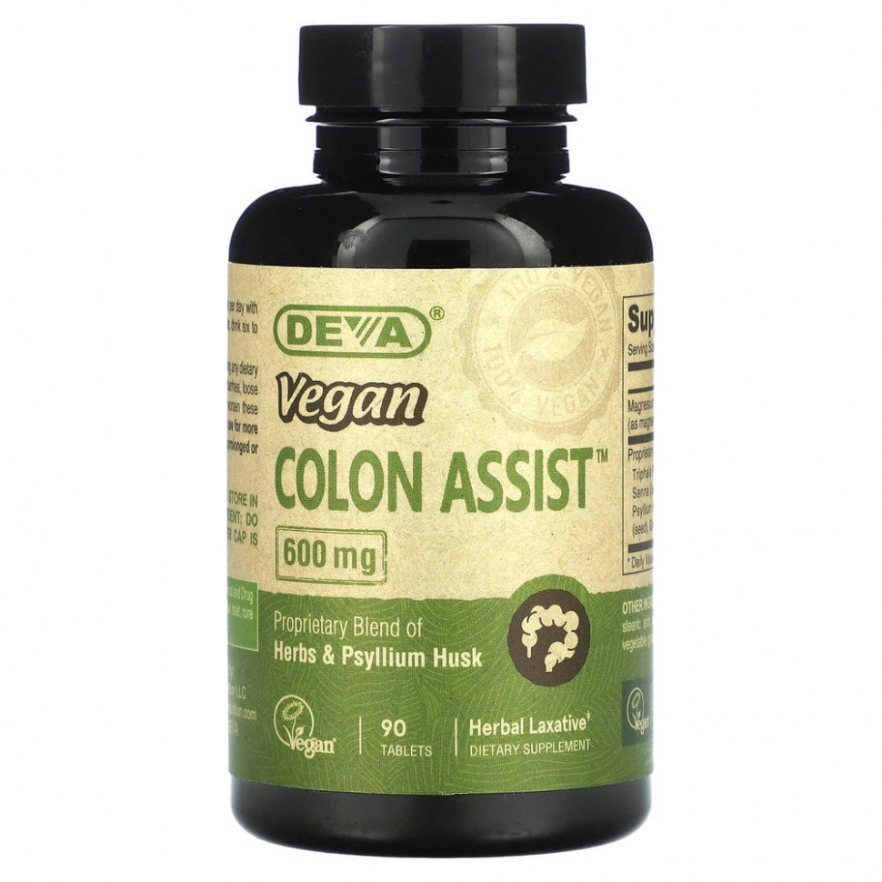 ������ ������ Deva, Vegan Colon Assist, 600 ��, 90 ��������  IHerb (������) ����