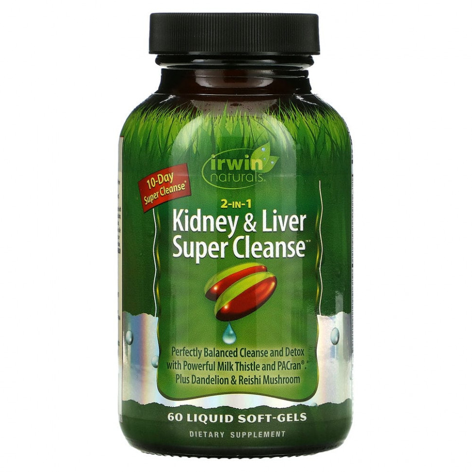 ������ ������ Irwin Naturals, 2 in 1 Kidney & Liver Super Cleanse, 60 ����������� ������  IHerb (������) ����