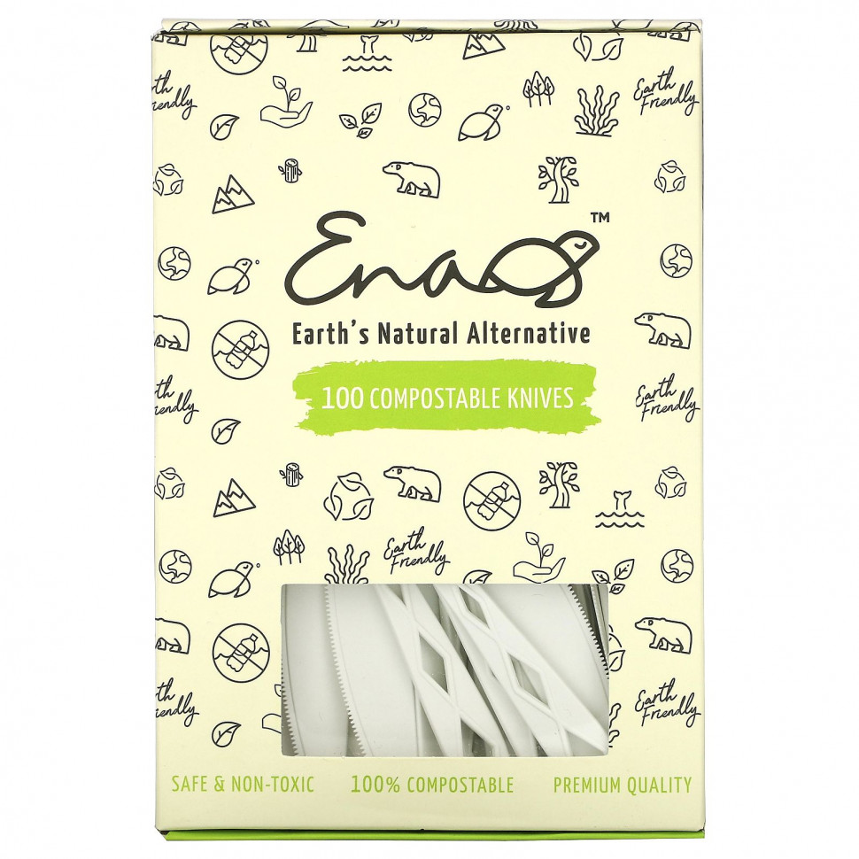 ������ ������ Earth's Natural Alternative, Compostable Knifes, 100 Pack  IHerb (������) ����