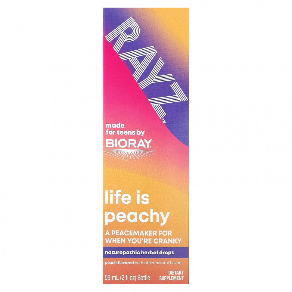 ������ ������ Bioray Inc., Rayz, Life Is Peachy, ��� ����������, ������, 59 �� (2 ����. �����)  IHerb (������) ����