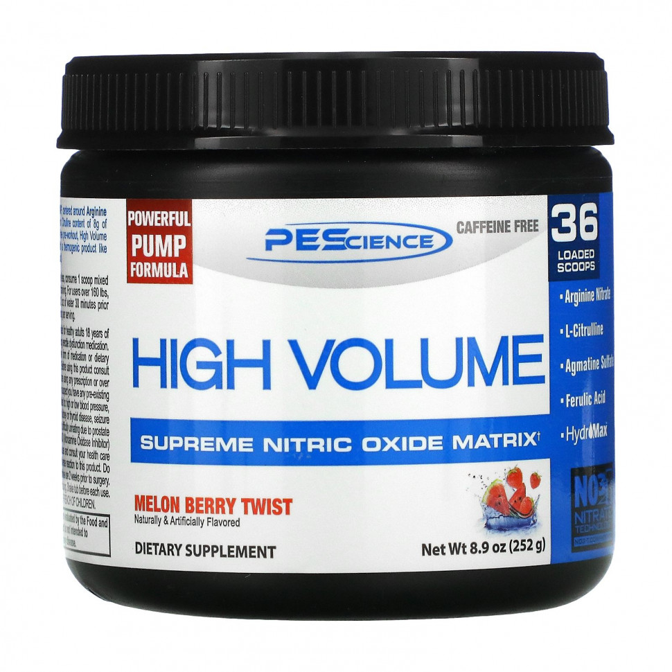 ������ ������ PEScience, High Volume, Supreme Nitric Oxide Matrix, ���� � �����, 252 � (8,9 �����)  IHerb (������) ����