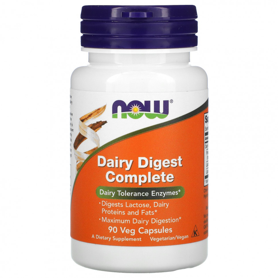  NOW Foods, Dairy Digest Complete,       , 90      -     , -, 