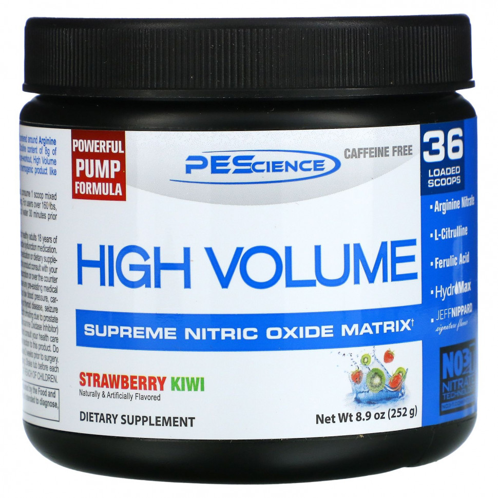 ������ ������ PEScience, High Volume, Supreme Nitric Oxide Matrix, �������� � ����, 252 � (8,9 �����)  IHerb (������) ����