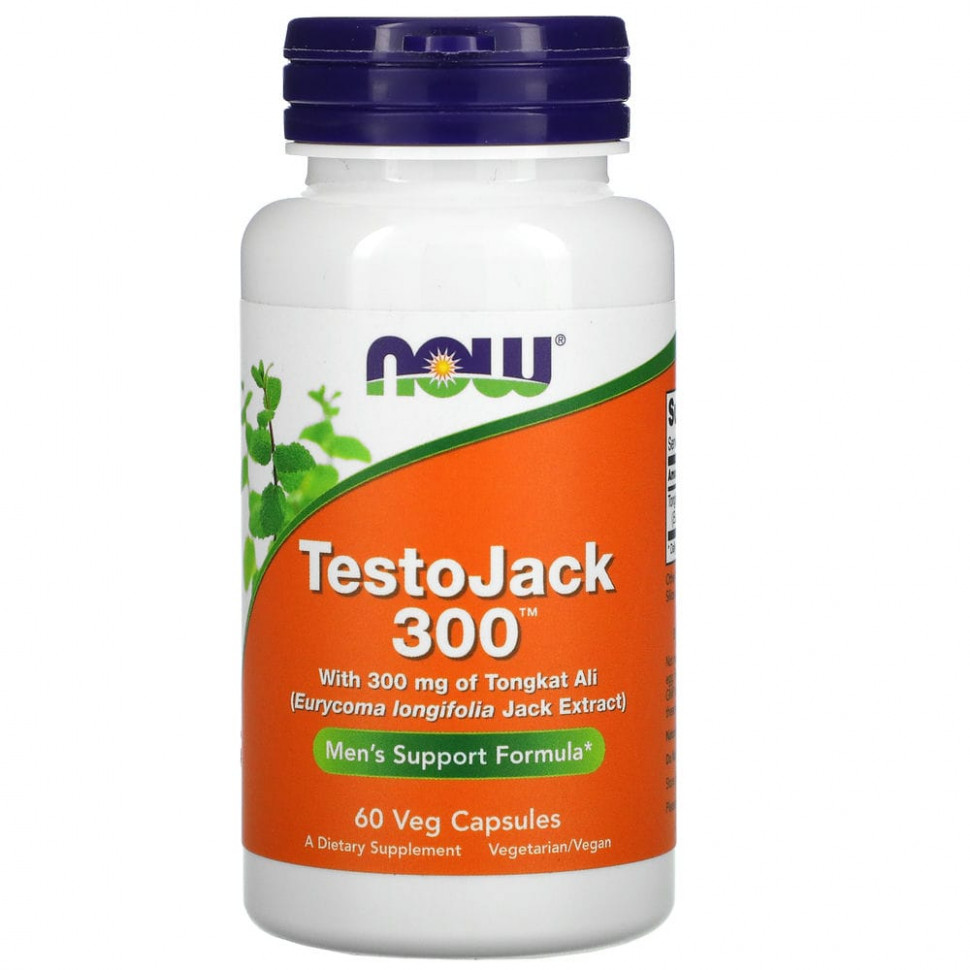  NOW Foods, TestoJack 300, 300 , 60      -     , -, 