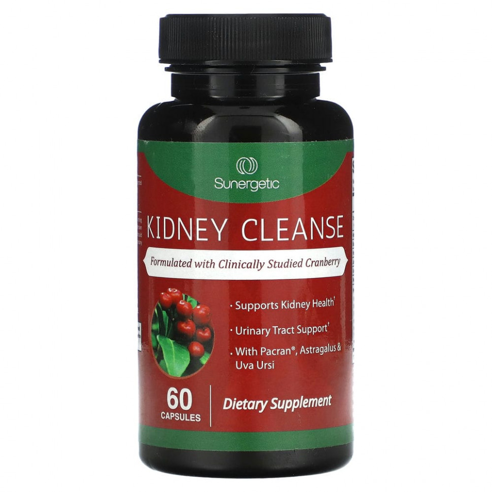  Sunergetic, Kidney Cleanse, 60     -     , -, 