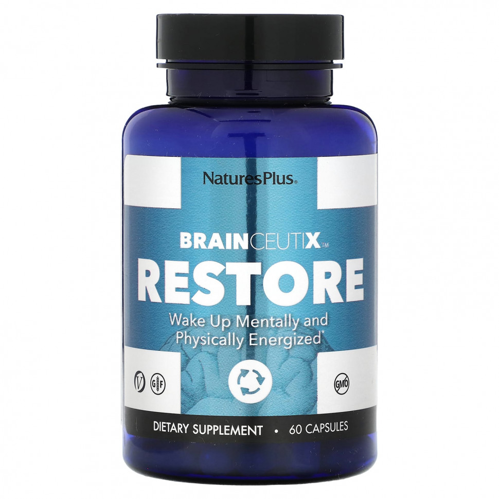  NaturesPlus, BrainCeutix Restore, 60     -     , -, 