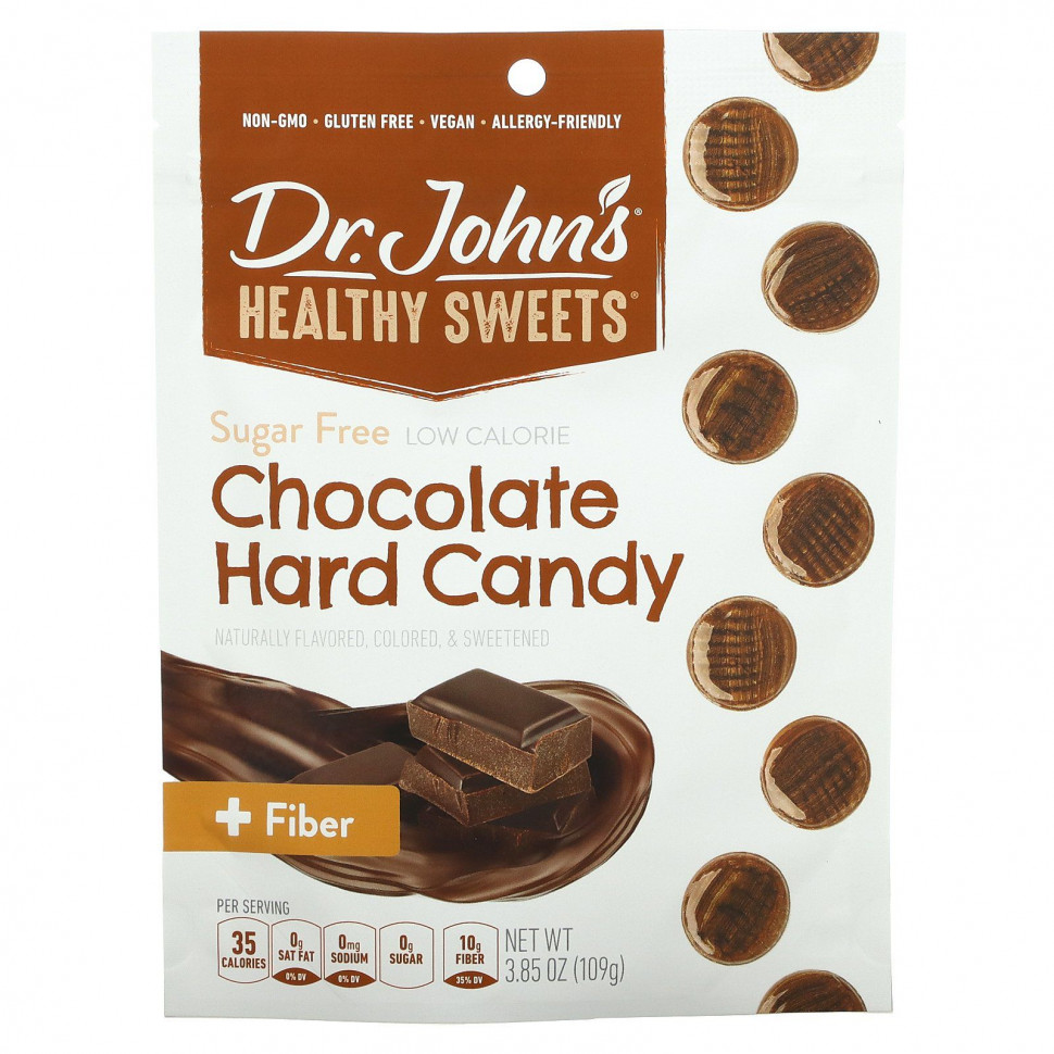 ������ ������ Dr. John's Healthy Sweets, ���������� �������� � ����������, ��� ������, 109 � (3,85 �����)  IHerb (������) ����