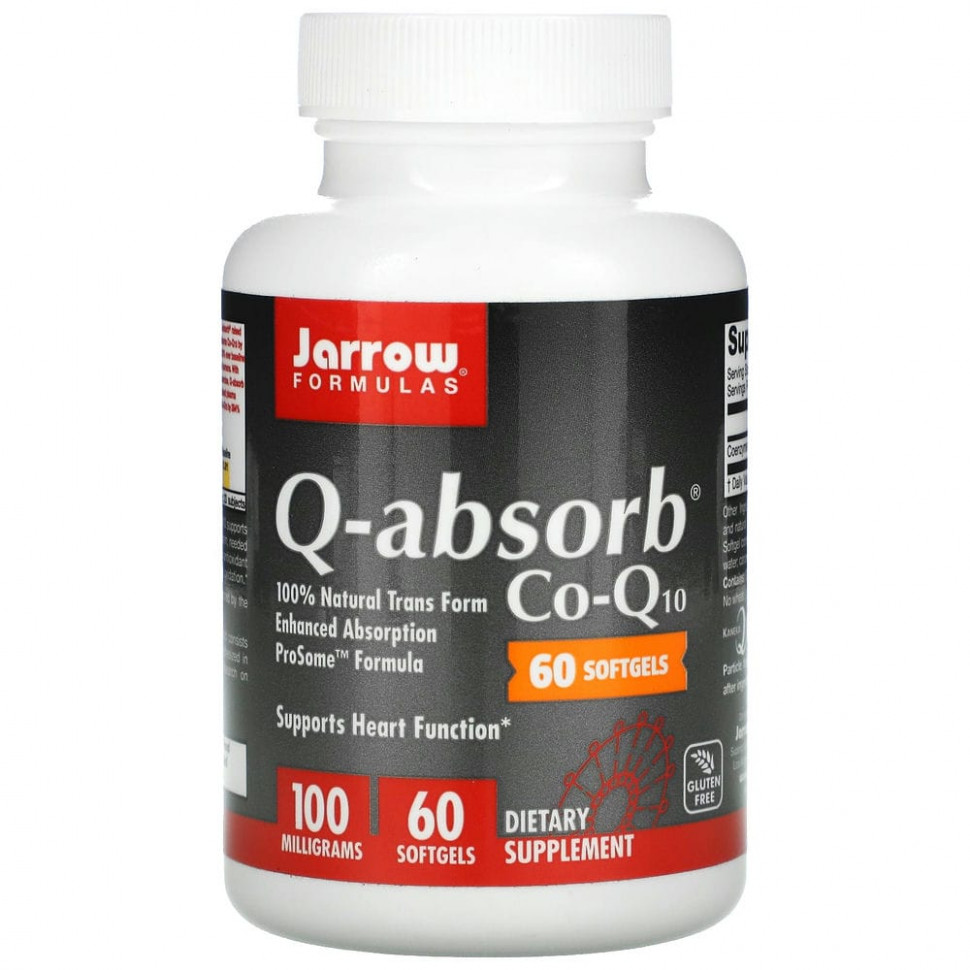  Jarrow Formulas, Q-absorb -Q10, 100 , 60     -     , -, 