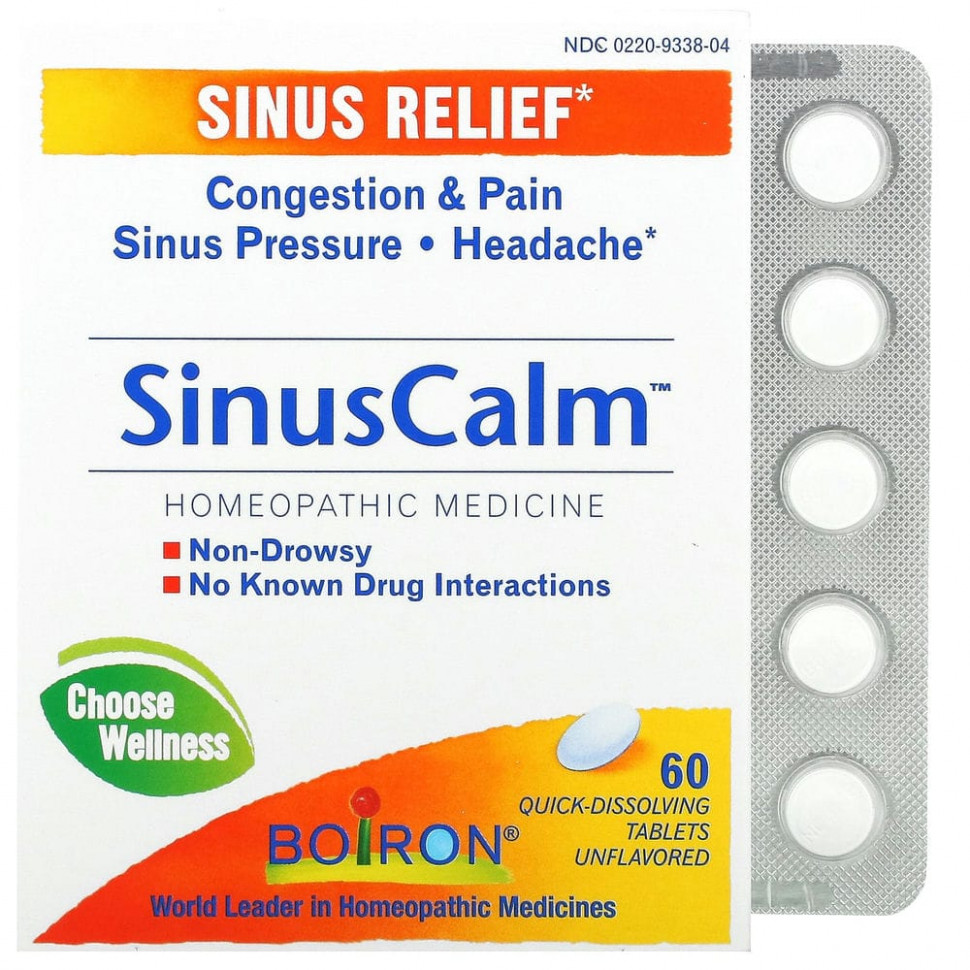  Boiron, SinusCalm, Sinus Relief,  , 60      -     , -, 