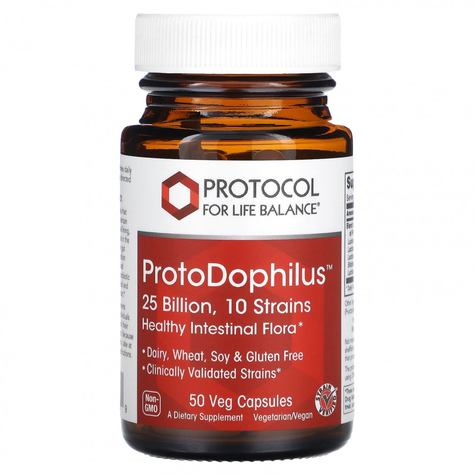 ������ ������ Protocol for Life Balance, ProtoDophilus, 25 ����, 50 ������������ ������  IHerb (������) ����